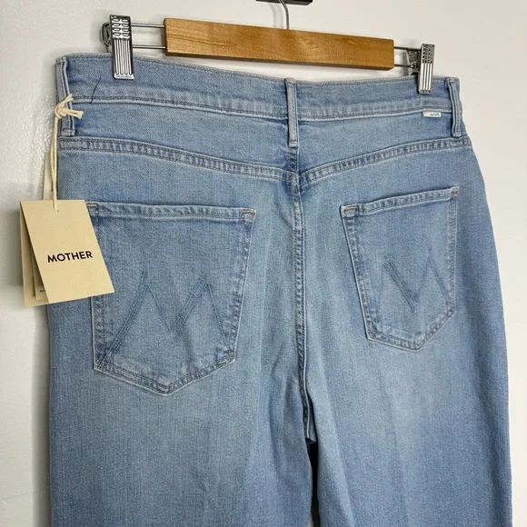 MOTHER NWT The Maven Sneak High Rise Straight Leg Jeans - Picture 9 of 10